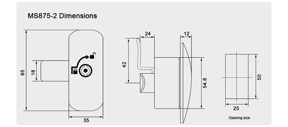 Control Cabinet Door Lock