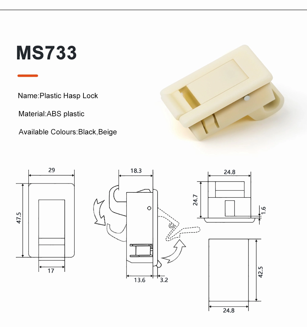 Distribution Box Cabinet Plastic Hasp Lock