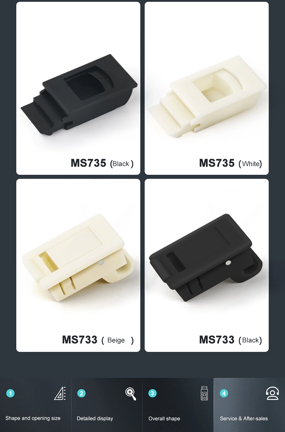 Distribution Box Cabinet Plastic Hasp Lock